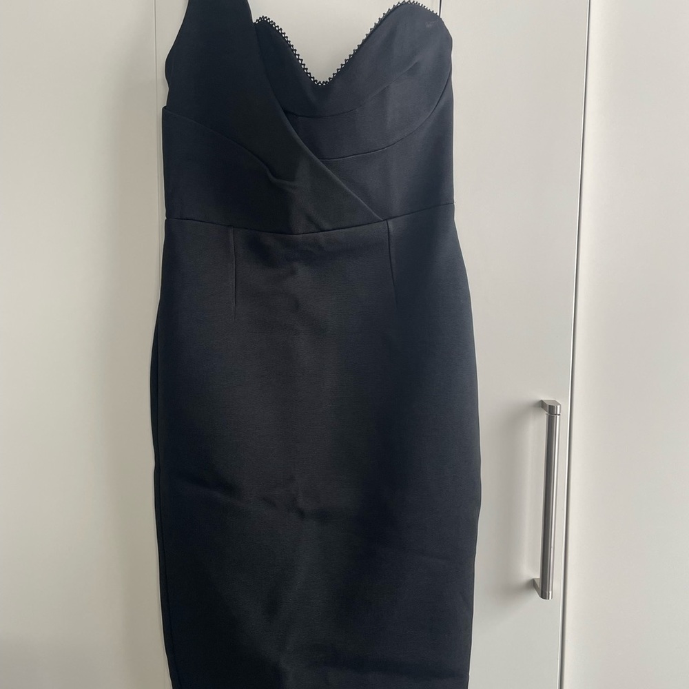 NICHOLAS Black One Shoulder Dress